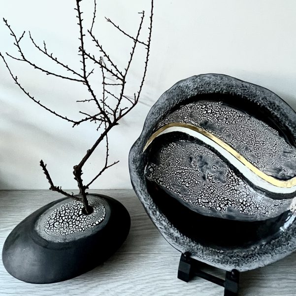  Looking forward to welcoming you back to PAOS 2023.
Decorative and functional ceramics and evocative semi-abstract paintings displayed in a beautiful setting. “Hand-building clay into objects inspired by nature’s forms and structures is an extension of my textured, atmospheric painting".  I strive to create a beauty in imperfect harmony known in Japanas Wabi Sabi: Enjoying the moment and life’s simple pleasures...I hope these hand-built objects bring simple pleasure.

Sea, Sky and lanscape inspire my work.

These richly textured  and atmospheric paintings are semi abstract and expressionistic.

Rather than mimic nature, I prefer to describe the qualities of a subjective experience.



Ceramics is an exciting and natural progression of my work. Hand-building and manipulating clay into objects inspired by nature’s forms and structures is an extension of my textured, atmospheric paintings. Latest work includes ceramic Wall Art, currently showcased in galleries around the UK.

Previous and current exhibitions include:
V&A London in the ‘Inspired by…’ Exhibition
 Cecelia Colman Gallery, London
 VK Gallery, St Ives, Cambridge
Ferrers Gallery, Ashby de la Zouch
Atholl Gallery, Perthshire
Dotty Gallery, Twyford, Leicestershire
Doghouse Gallery, Comber, Northern Ireand
Whitehouse Gallery, Kirkcudbright, Scotland
Solo Gallery, Sheffield
Strathearn Gallery, Crieff, Perthshire
Neil's Gallery, Filey, North Yorkshire
Inspired by Gallery, Danby, North Yorkshire Moors
 Stamford Arts Gallery
Art in the Heart, Peterborough
Rutland Open Art, Rutland County Museum Oakham
 Peterborough Museum and Art Gallery 
 Atelier East, ‘Best in Show’ 2011

www.reneviner.co.uk

 

 