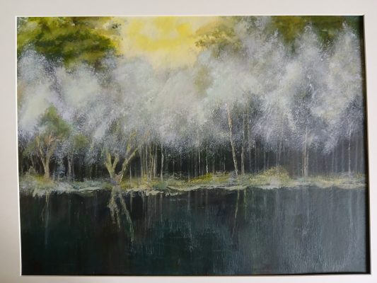 Dark water. Acrylic.