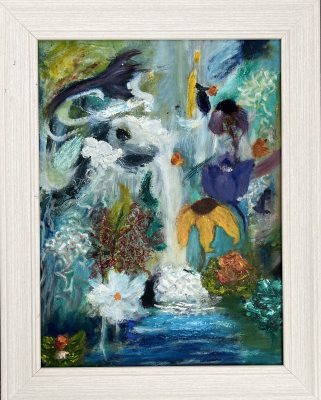 Intuitive painting in oil & cold wax