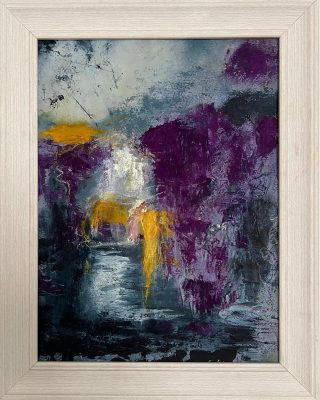 Oil & Cold Wax on board, Framed