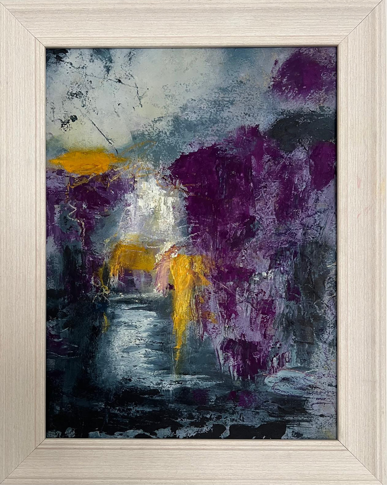 Oil & Cold Wax on board, Framed