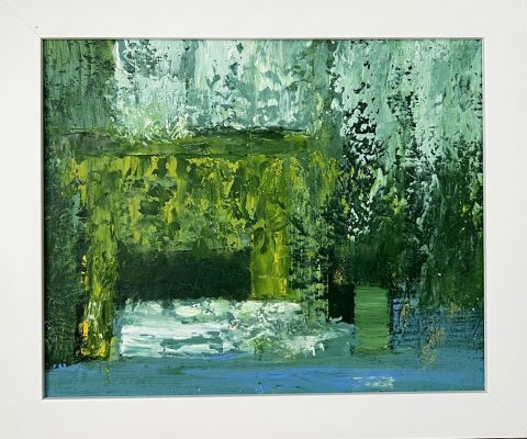 Textured abstract oil painting
