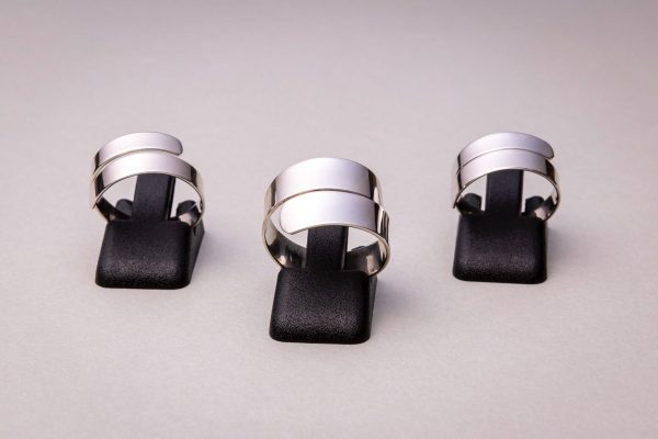 Open silver rings