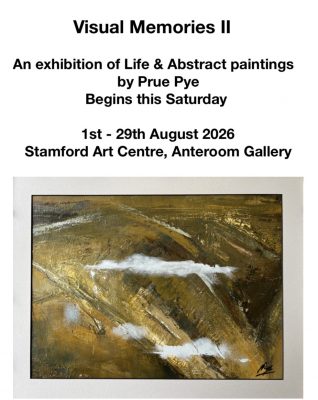 Poster for Prue Pye's Exhibition Visual Memories II